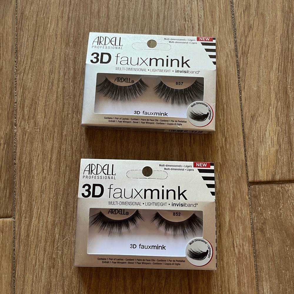 Ardell Professional 3D Faux Mink lashes NEW NWT set of 2